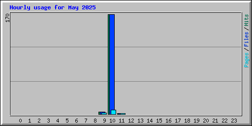 Hourly usage for May 2025